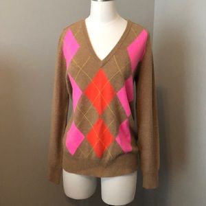 Jcrew V neck sweater, 100% cashmere, small